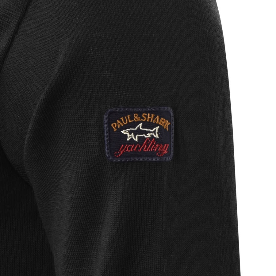 Alternative Image for ProductPaul And Shark Crew Neck Wool Jumper Black3